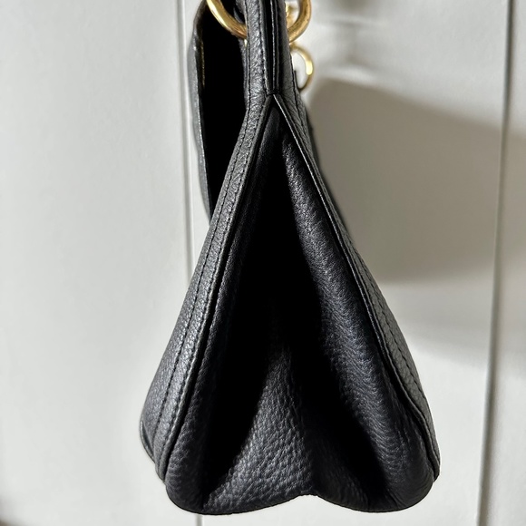 Tory Burch Black Pebble Leather Crossbody Messenger Bag - Large - Picture 6 of 16